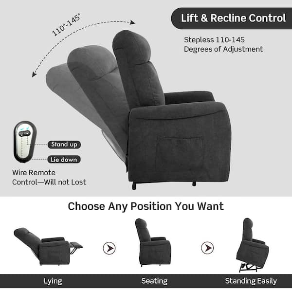 Costway electric lift chair recliner online reclining chair remote living room