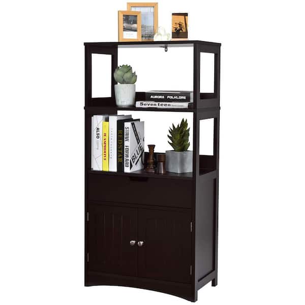 Bunpeony 24 in. W x 13 in. D x 48 in. H Double Door Bathroom Linen