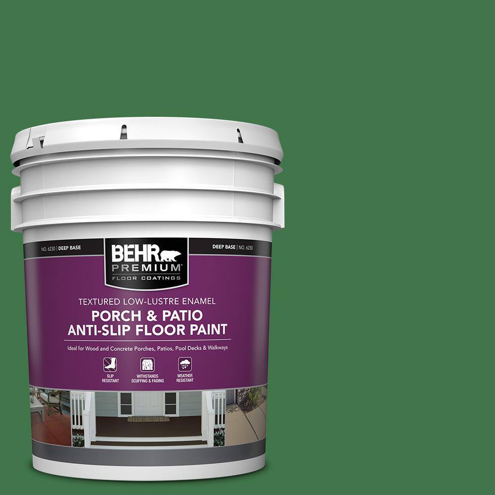 5 gal. #P410-7 Grasslands Textured Low-Lustre Enamel Interior/Exterior Porch and Patio Anti-Slip Floor Paint price history on PriceWatchPro
