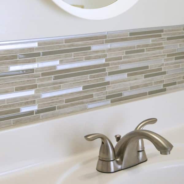 Smart Tiles Edge Brillo Silver 18, Bathroom Tile Edge Trim Ideas