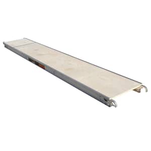 10 ft. L x 19 in. W Aluminum Scaffold Platform with 5/8 in. Plywood Plank for Standard and Arch Scaffolding Frames