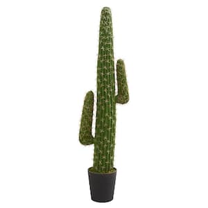 Nearly Natural 2.5' Plastic Cactus Artificial Plant, Green