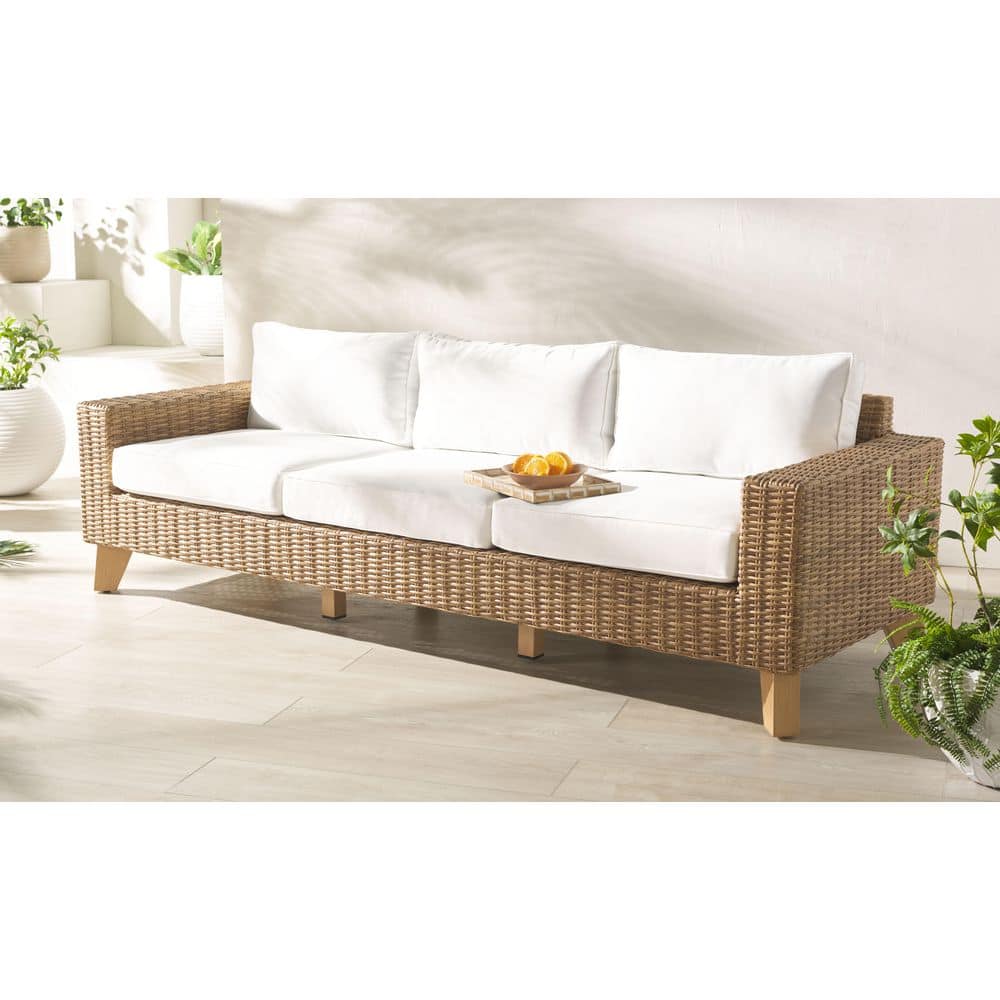 Margarita Metal Outdoor Couch with White Cushions price history on PriceWatchPro