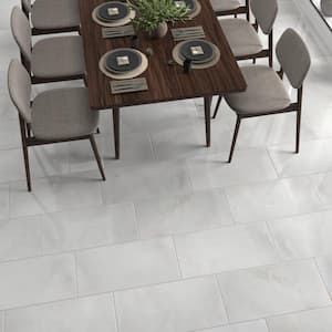 Kemperstone Onyx Gray Polished 12 in. x 24 in. Glazed Porcelain Stone Look Floor and Wall Tile (17.10 sq. ft. / Case)