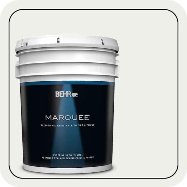 BEHR MARQUEE 5 gal. Designer Collection #DC-004 Winter White Satin Enamel Exterior Paint & Primer