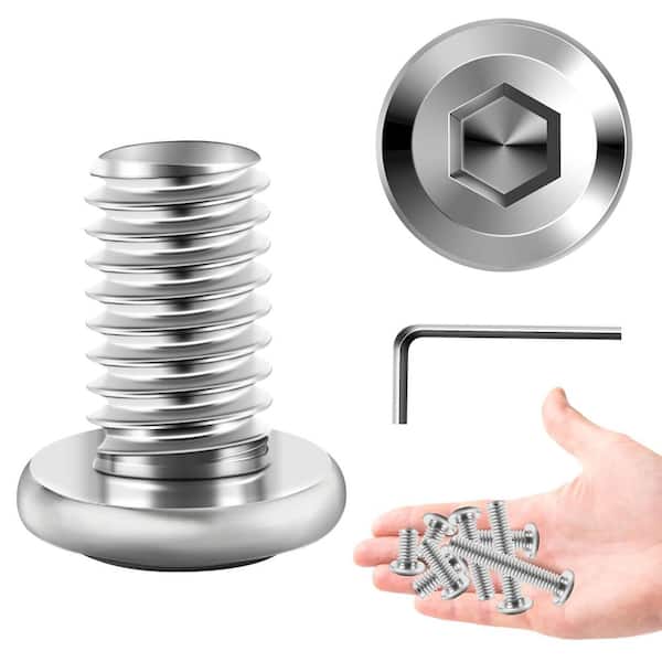M8 x 12 mm Stainless Steel Hex Button Head Socket Screw (30-Pack)