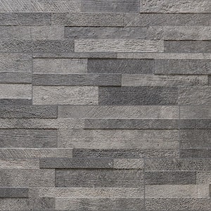 Holden Dark Ledger Panel 5.82 in. x 23.74 in. Textured Porcelain Wall Tile (10.97 sq. ft./Case)