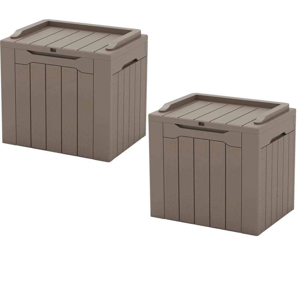 Keter Urban 30 Gallon Deck Box Outdoor Storage Table