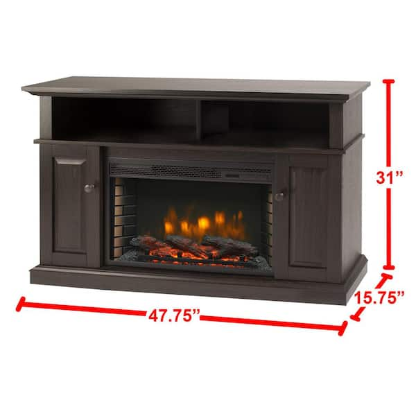 Delaney electric store fireplace media console