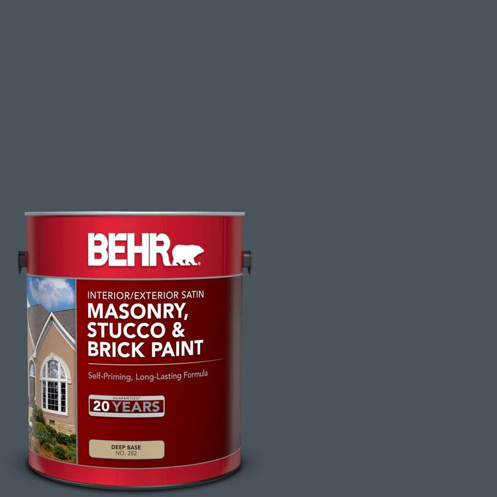 BEHR 1 gal. N4807 Midnight Blue Satin Interior/Exterior