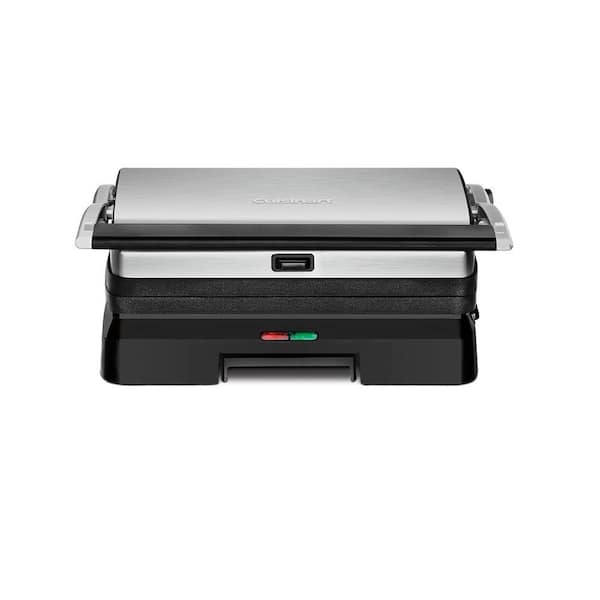Cuisinart Brushed Stainless Steel Panini Press with Removable Plates