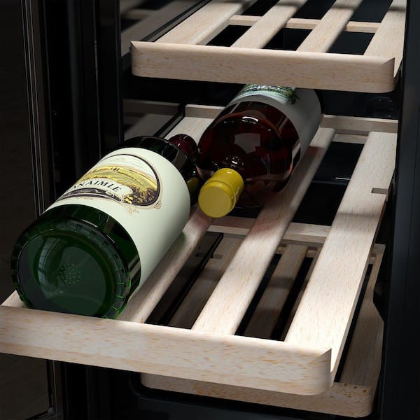 TCL 23.40 in. Dual Zone 20 Wine Bottles and 78 Cans Stainless Look