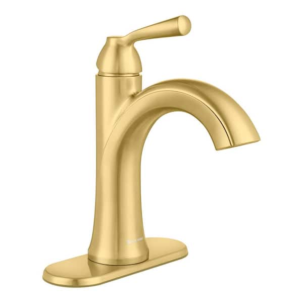 Londonderry 4 in. Centerset Single Handle Bathroom Faucet in Brushed Gold