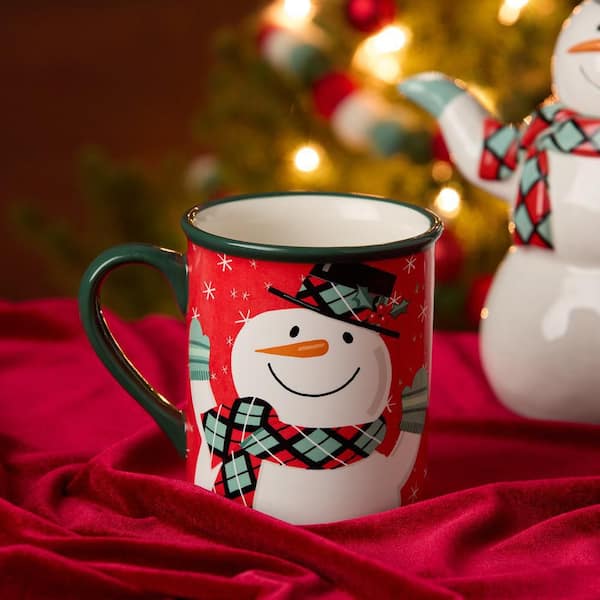 Certified International Christmas Whimsy Snowman 18 oz. Assorted