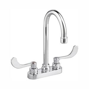 American Standard Monterrey 8 in. Widespread 2-Handle 1.5 GPM Gooseneck ...