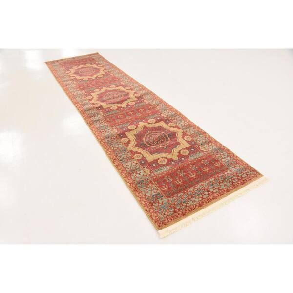 Palace Quincy Red 2' 7 x 10' 0 Runner Rug