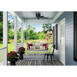 Sea Wind 48 in. Matte Black Indoor/Outdoor Ceiling Fan For Patios or Bedrooms
