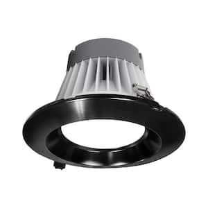 CLR-Select 8 in. Black High Output Commercial Canless Integrated LED Downlight Kit