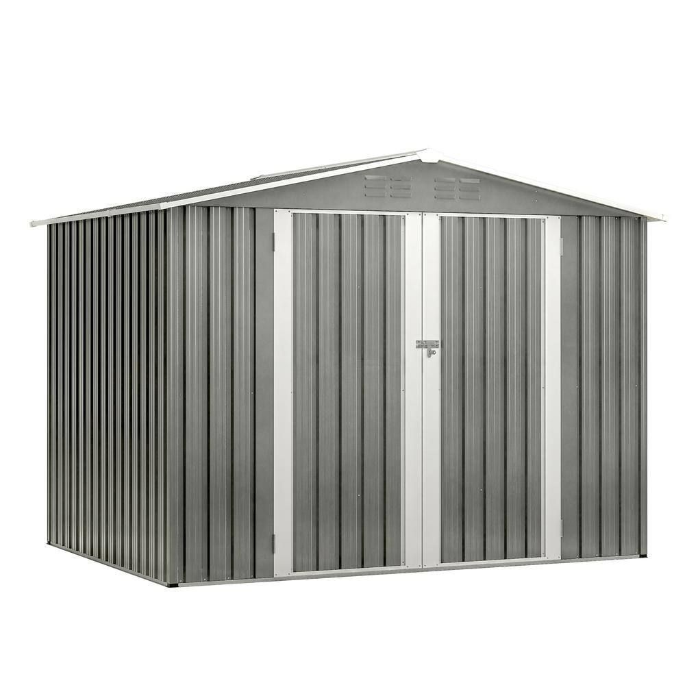 GrapeSEED unit36〜40 6×10 Metal Shed with Lockable Doors, Outdoor Storage Shed