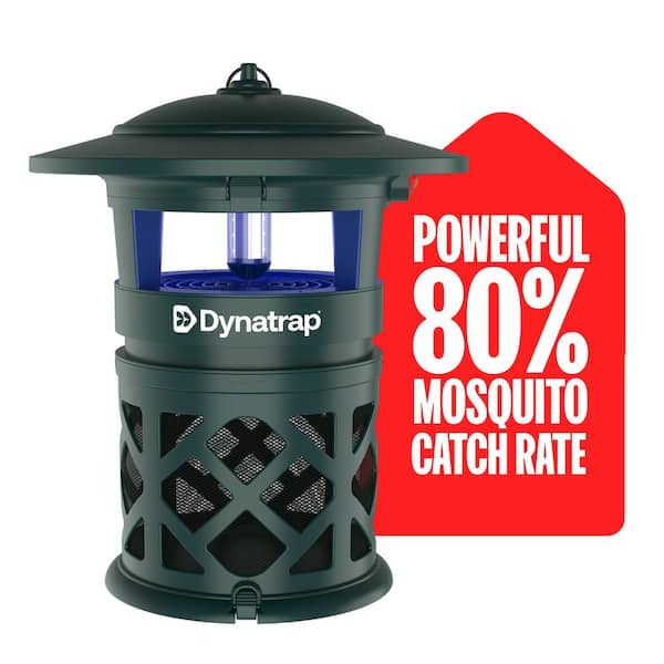 1 Acre LED Outdoor Insect Trap - Traps Mosquitoes, Flies, Moths, & Other Flying Insects - Bug Zapper Alternative - Green