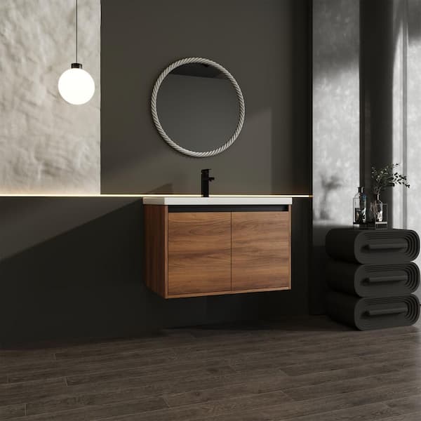 FUNKOL 18.11 in. W x 29.53 in. D x 20.47 in. H 1-Sink Wall Mounted