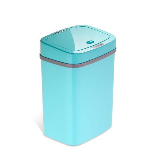  TTY Store 13 Gallon Blue Touchless Trash Can with Lid, 50L  Capacity, Electronic Motion Sensor, Polypropylene Material, Hand-Free  Operation : Industrial & Scientific