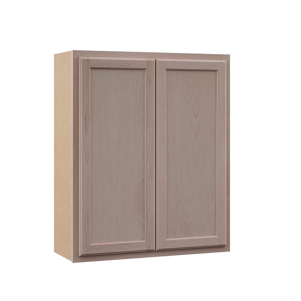 Hampton Bay Hampton Assembled 30 in. x 36 in. x 12 in. Wall Cabinet in Unfinished Beech KW3036-UF - The Home Depot