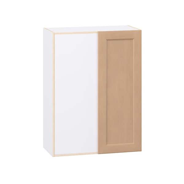 Lakewood  30 in. W x 14.75 in. D x 40 in. H Shaker Assembled Wall Blindcorner Kitchen Cabinet in Sugar Cookie