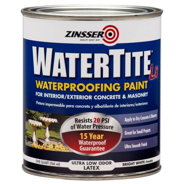 Zinsser 1 qt. WaterTite LX Low VOC Mold and MildewProof White Water