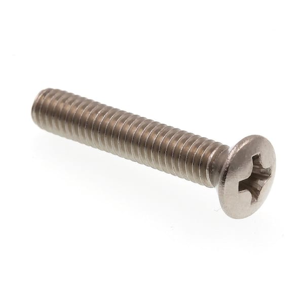 Prime-Line #8-32 x 1 in. Grade 18-8 Stainless Steel Phillips Drive Oval Head Machine Screws (25-Pack)