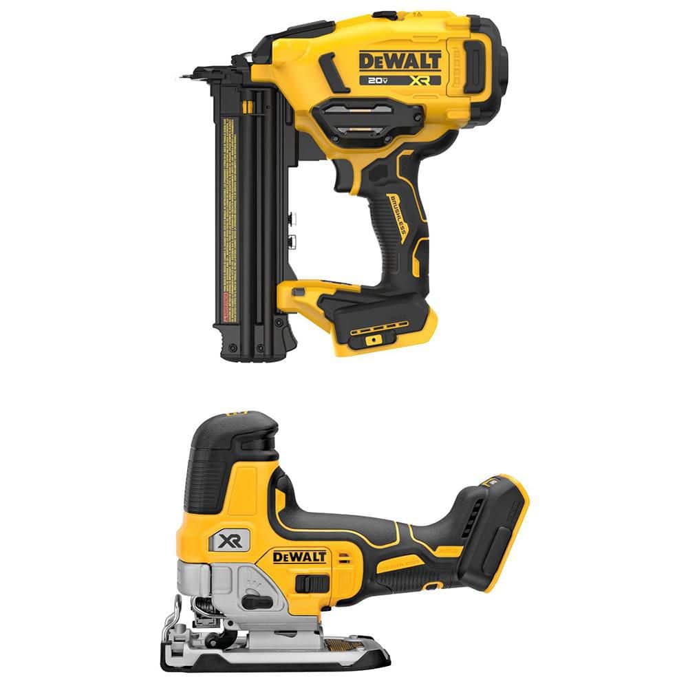 20V MAX XR 18 Gauge Cordless Brad Nailer and 20V MAX XR Cordless Barrel Grip Jigsaw (Tools Only) price history on PriceWatchPro