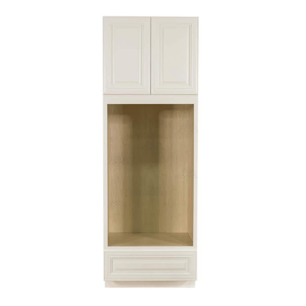 Princeton Assembled 33 in. x 90 in. x 27 in. Double Oven Cabinet in Off-White price history on PriceWatchPro