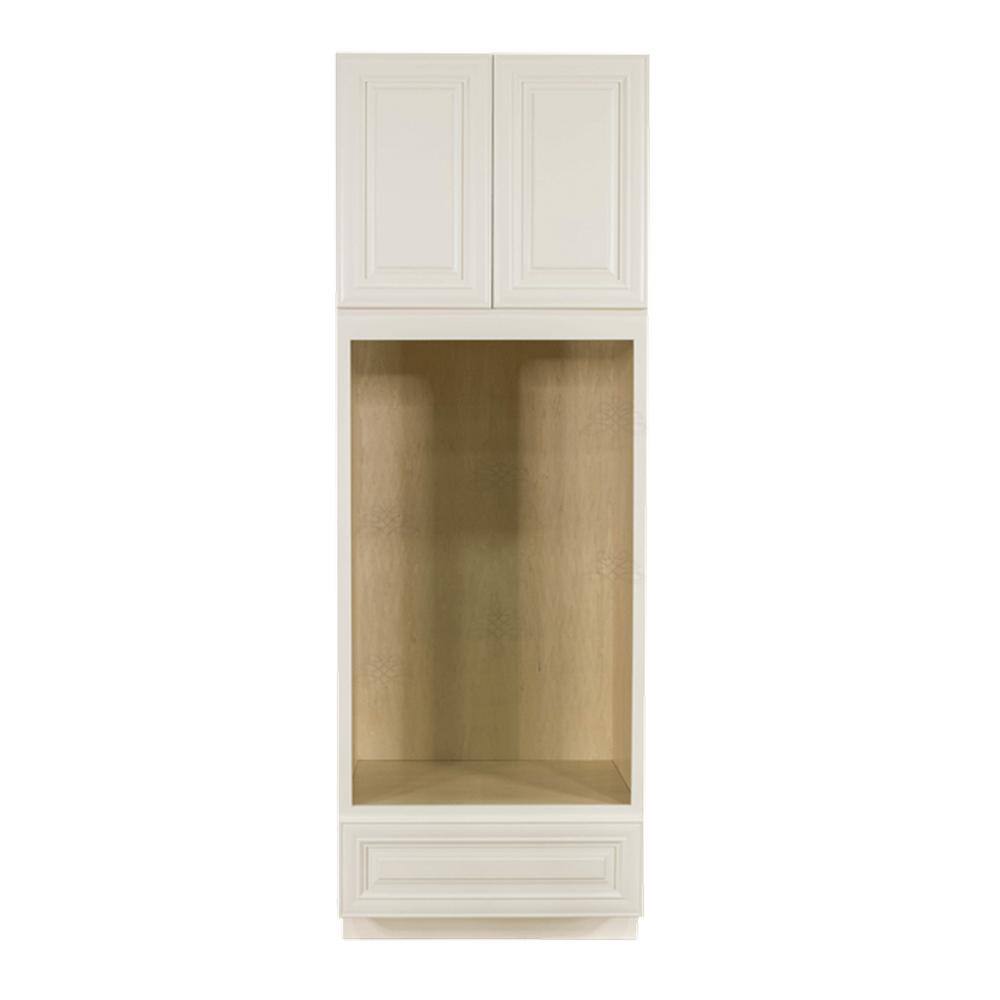 Princeton Assembled 33 in. x 96 in. x 27 in. Double Oven Cabinet in Off-White price history on PriceWatchPro