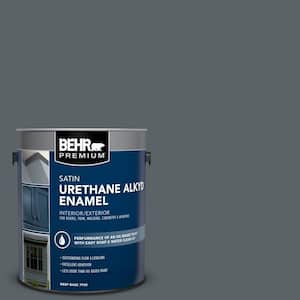 1 gal. Home Decorators Collection #HDC-AC-25 Blue Metal Urethane Alkyd Satin Enamel Interior/Exterior Paint