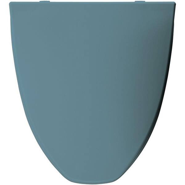 Unbranded Elongated Closed Front Toilet Seat in Regency Blue