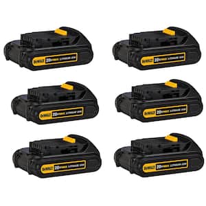 20V MAX Lithium-Ion 1.5Ah Compact Battery Pack (6-Pack)