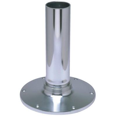 9 in. Fixed Height 2.875 Seat Base, Smooth Stanchion, Satin Anodized Finish