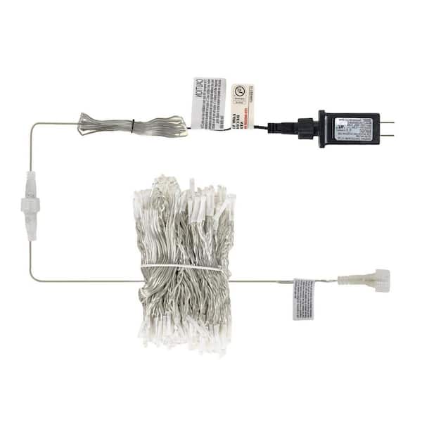 300-Light Curtain String Warm White Modes Integrated LED Connectable Waterproof for Party Wedding Decor Chandelier