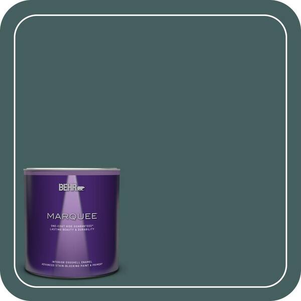 BEHR MARQUEE 1 qt. #BXC-15 Green Mallard Eggshell Enamel Interior Paint & Primer