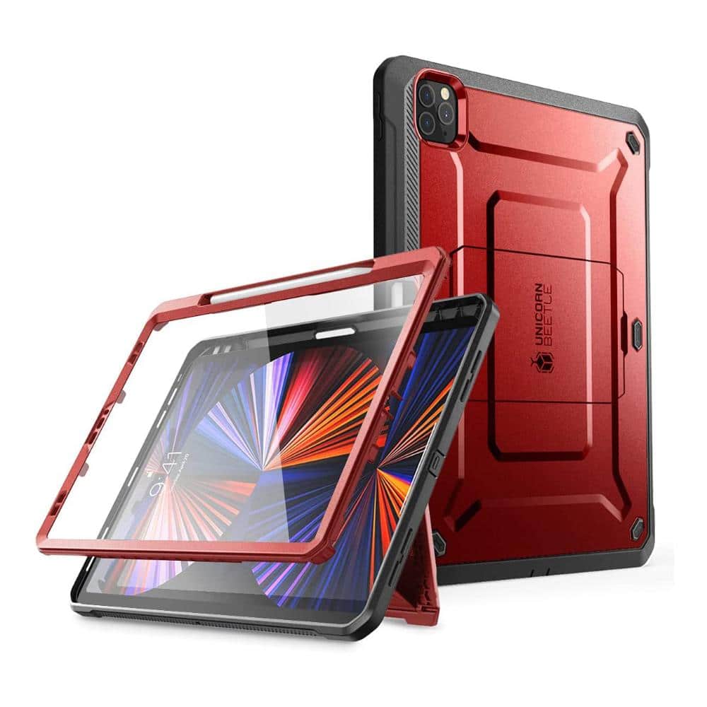 iPad Pro 12.9 Inch (2021) Unicorn Beetle Pro Rugged Case-Metallic Red price history on PriceWatchPro