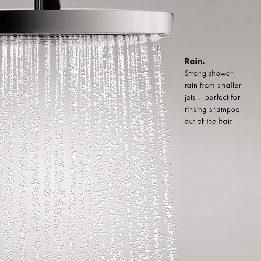Brushed Nickel 11-inch Modern Wall Mounted Showerhead
