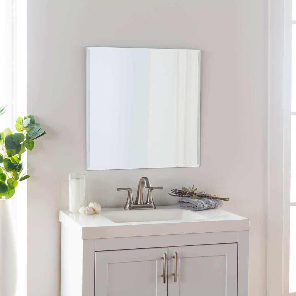Contour Beveled Frameless Rectangular Wall Mirror