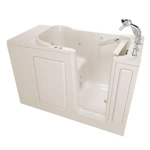 Exclusive Series 48 in. x 28 in. Right Hand Walk-In Whirlpool and Air Bath Bathtub with Quick Drain in Linen