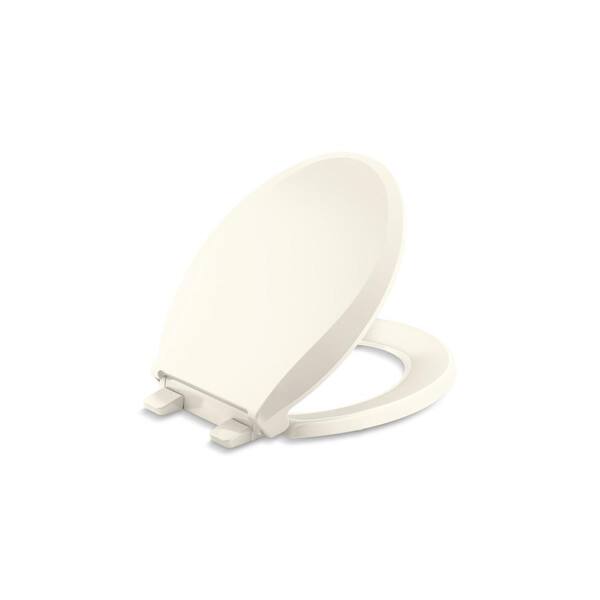 KOHLER Cachet Round Closed Front Toilet Seat in Biscuit 4639RL96