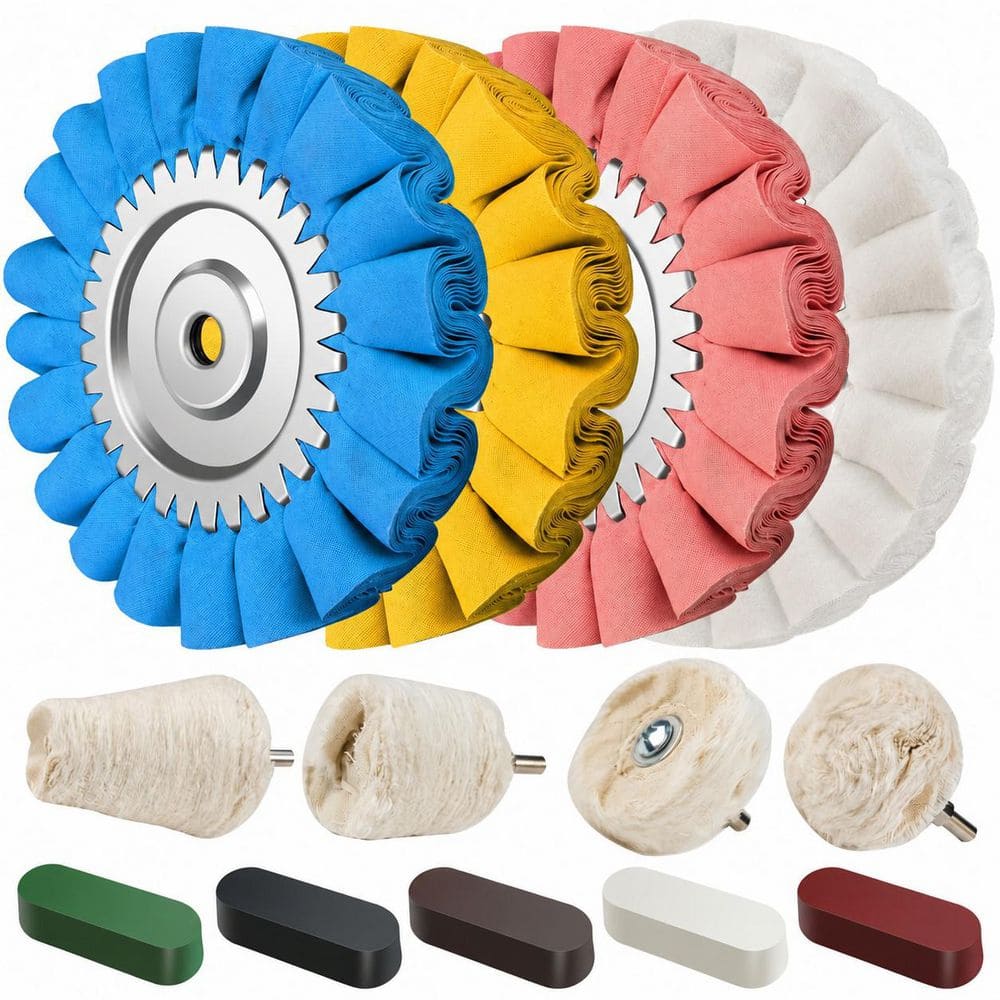 13-Piece Stainless Steel Airway Buffing Wheel Kit with 16-Layer Polishing Wheels and Compounds for Truck Wheels price history on PriceWatchPro