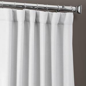 Chalk Off White Rod Pocket Blackout Curtain - 50 in. W x 84 in. L (1 Panel)