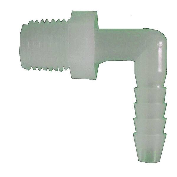 Sioux Chief 3/4 in. x 1/2 in. Plastic 90° Barb x MIP Elbow