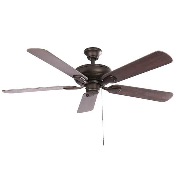 Hampton Bay Rothley II 52 in. Indoor LED Bronze Ceiling Fan with
