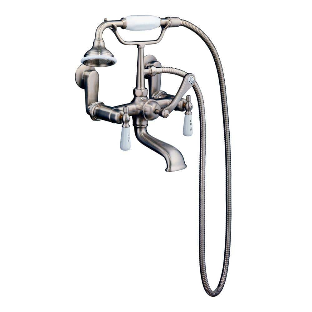 Traditional Cast Iron 60'' Clawfoot Soaker Tub with Elephant Spout Filler