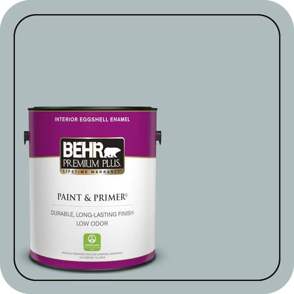 BEHR PREMIUM PLUS 1 gal. Home Decorators Collection #HDC-CT-26 Watery Eggshell Enamel Low Odor Interior Paint & Primer